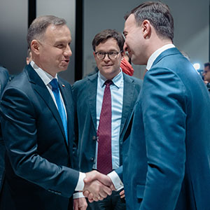 Paul Ziemiak trifft polnischen Präsidenten Duda